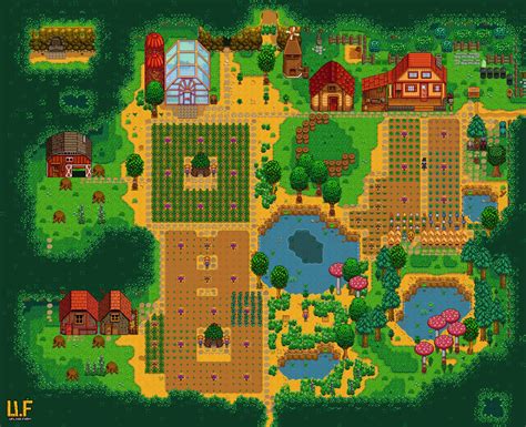 Stardew Valley Forest Farm Layout Planner - Finished my forest farm ...