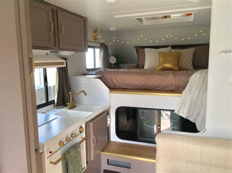 RV Remodel Ideas | Cabover camper, Slide in truck campers, Truck camper