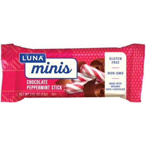 LUNA® Minis Chocolate Peppermint Stick Whole Nutrition Bars, 20 ct / 0. ...