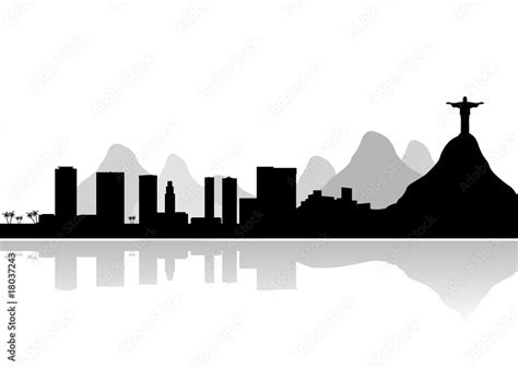 rio de janeiro skyline vector Stock Vector | Adobe Stock