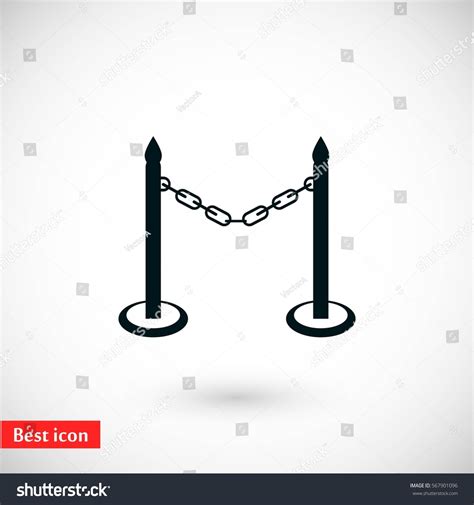 Barricade Icon Vector Flat Design Best Stock Vector (Royalty Free ...