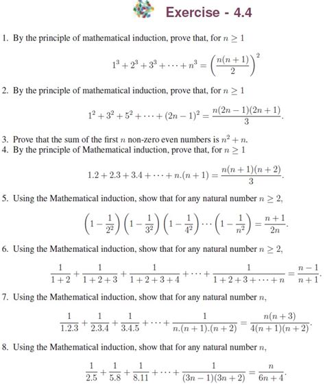 Mathematical induction - Definition, Solved Example Problems, Exercise ...