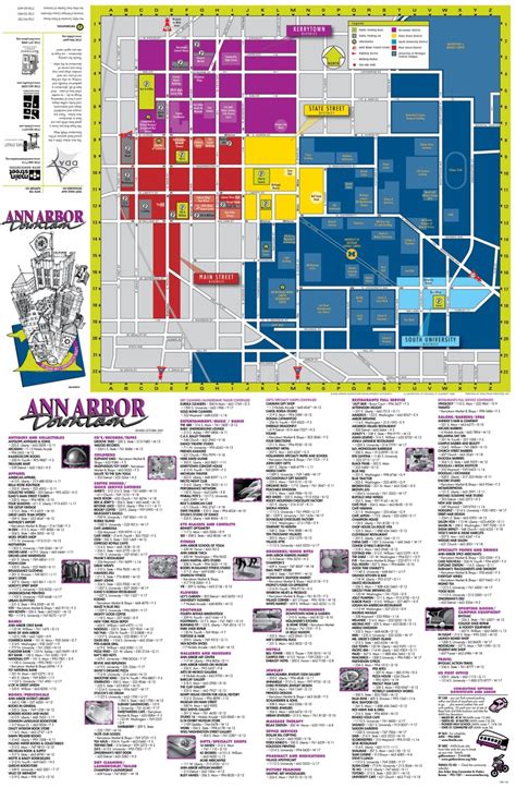 Find you way around downtown Ann Arbor with this handy "You Are Here" # ...