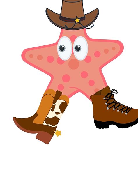 "Patrick Star Cowboy Boots" Poster for Sale by Purobarrio | Redbubble