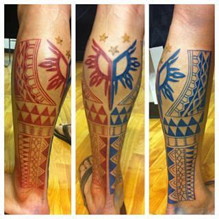 And this tribal Philippine flag. | 21 Stunning Filipino Tattoos That ...