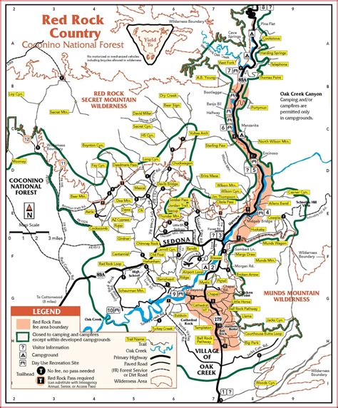 Sedona Arizona Hiking Trail Maps - Map : Resume Examples #2A1WBrM8ze