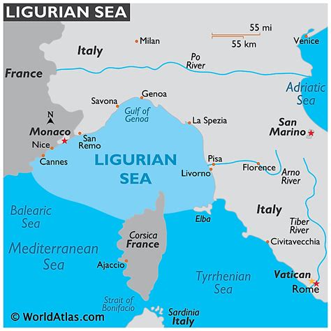 Ligurian Sea - WorldAtlas