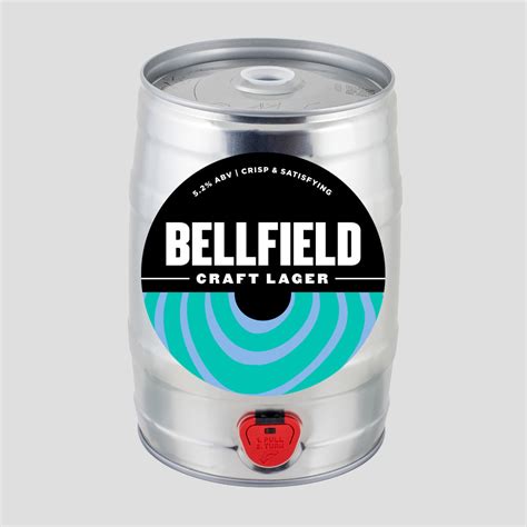 Craft Lager - 5 litre mini keg - Bellfield Brewery