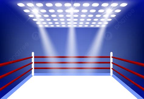 Boxing Ring Background Clipart With A Large