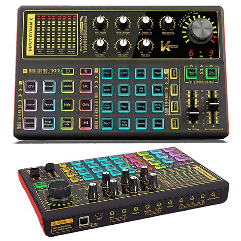 すので Professional Controller Sound Mixer w/ 8-DSP EFFECT， USB Recording ...