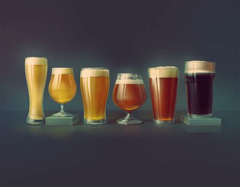 Beer Glasses on Behance