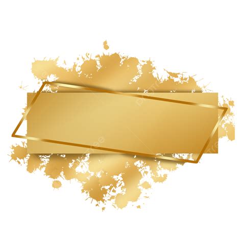 Splash Text Box PNG Transparent, Splash Effect Text Box Gold, Splas ...