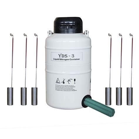 Buy HFS (R) 3L Cryogenic Container Liquid Nitrogen Ln2 Tank with Straps ...