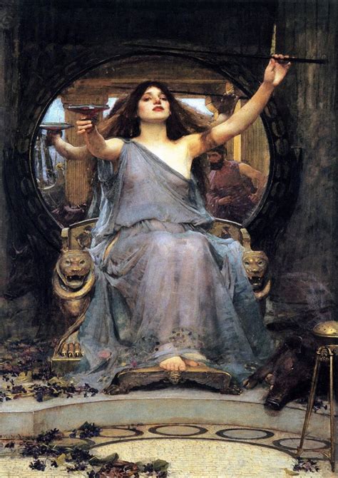 John William Waterhouse: Circe Offering the Cup to Ulysses. Fine Art ...