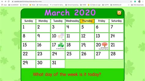 Create a Calendar using Starfall! - YouTube