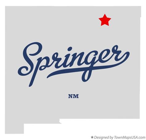 Map of Springer, NM, New Mexico