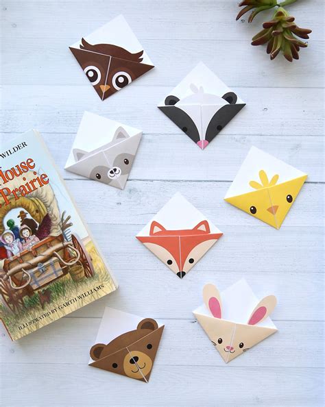 DIY woodland animals origami bookmarks {print + fold} - It's Always ...