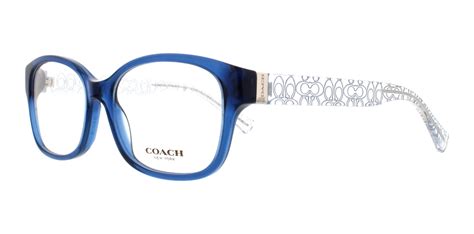 COACH Eyeglasses HC 6049 5153 Blue Crystal Ice Blue 54MM - Walmart.com ...