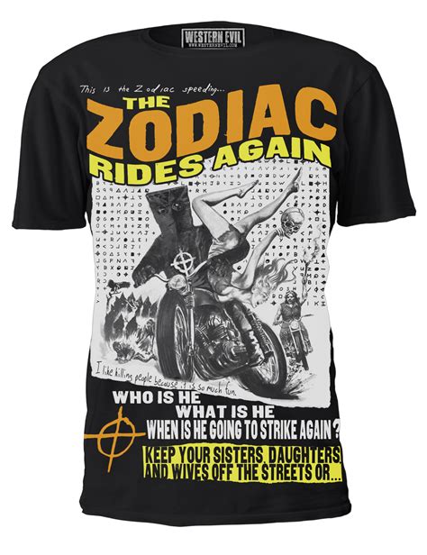 Zodiac Killer Rides Again T-Shirt – WesternEvil