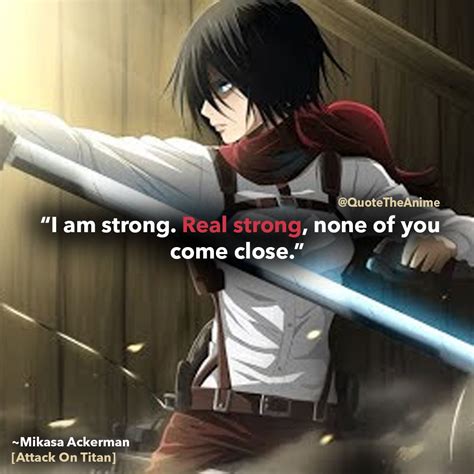 17+ Powerful Mikasa Ackerman Quotes (HQ Images) | Mikasa, Attack on ...