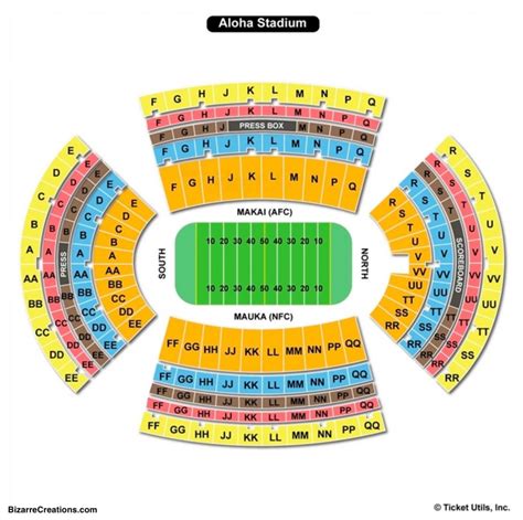 Aloha Stadium Seating Chart For Concerts | Elcho Table