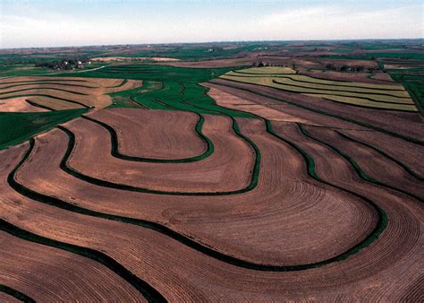 contour plowing and terracing | Soil and water conservation, Contour ...