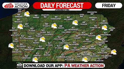 Daily Weather Forecast for Friday, December 10, 2021 - PA Weather Action