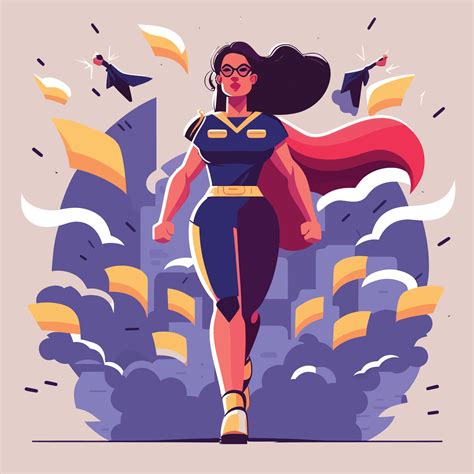 Superwomen vector illustration for poster, banner, t shirt design etc ...