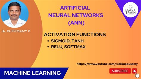 52 Artificial Neural Networks (ANN) Activation Functions - YouTube