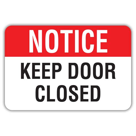 Keep Door Closed Sign Printable – NBKomputer