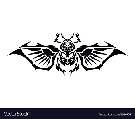 Scarab tribe tattoo Royalty Free Vector Image - VectorStock