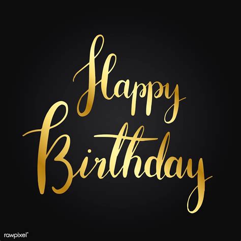 Download free vector of happy birthday typography style vector by aum ...