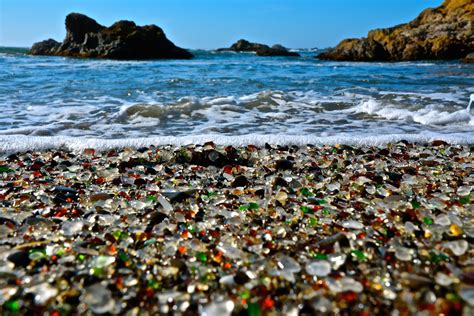 Glass Beach, The Beach that was Created by A Pile of Garbage Glass For ...