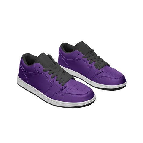 Purple Sneakers Unisex Low Top Leather Purple Sneakers - Etsy