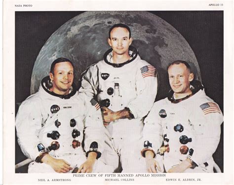 Apollo 11 Crew Photo-lithograph - Etsy