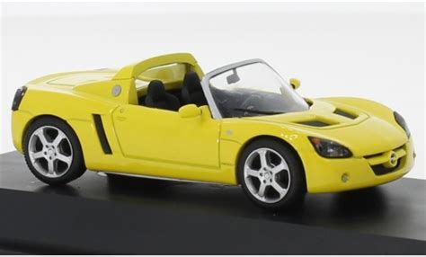 Diecast model cars Opel Speedster 1/43 I Schuco yellow - Alldiecast.co.uk