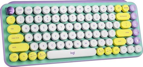 Logitech POP Keys Wireless Mechanical Tactile Switch Keyboard for ...