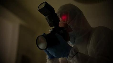 Forensics Crime Scene Police Photographer Working Stock Footage Video ...