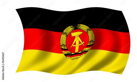 ddr fahne gdr flag Stock-Illustration | Adobe Stock