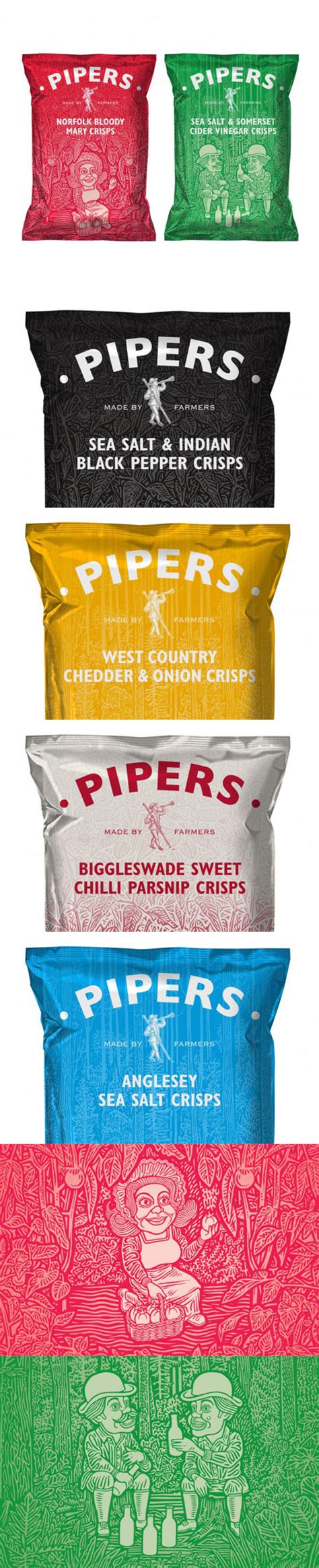 Pipers Crisps | Lovely Package | Food packaging design, Chip packaging ...