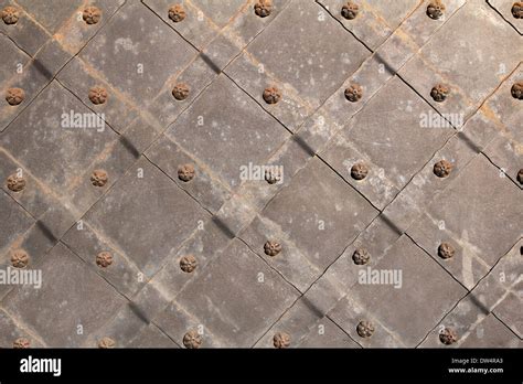 Background of ancient iron gate Stock Photo - Alamy