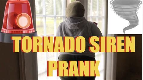 TORNADO SIREN PRANK ! DURING BAD WEATHER - YouTube