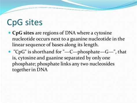 Introduction to CpG island power point presentation