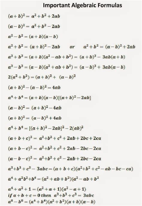 algebra formula Life Hacks For School, School Study Tips, High School ...