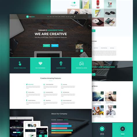 Creative Landing Page Template Free PSD – Download PSD