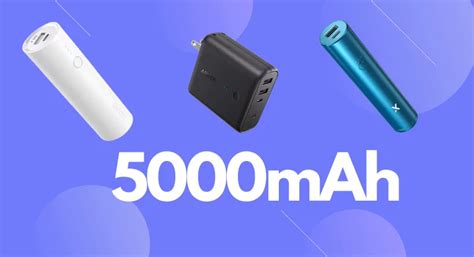 Best 5000mAh power banks with fast charging technologies