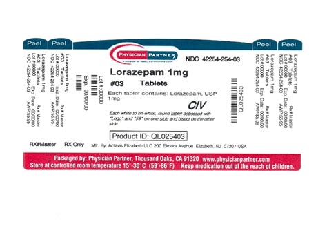 Lorazepam (Rebel Distributors Corp): FDA Package Insert, Page 2