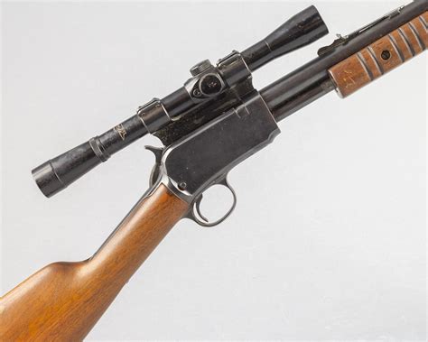 Lot - Winchester, Model 62A pump action rifle with scope,