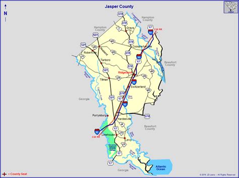 Map Of Sc Coastal Cities