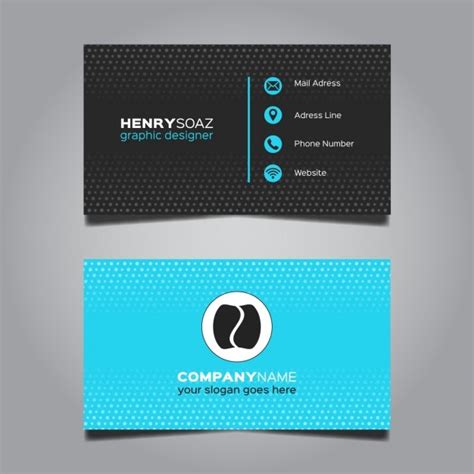 Free Vector | Modern blue business card design